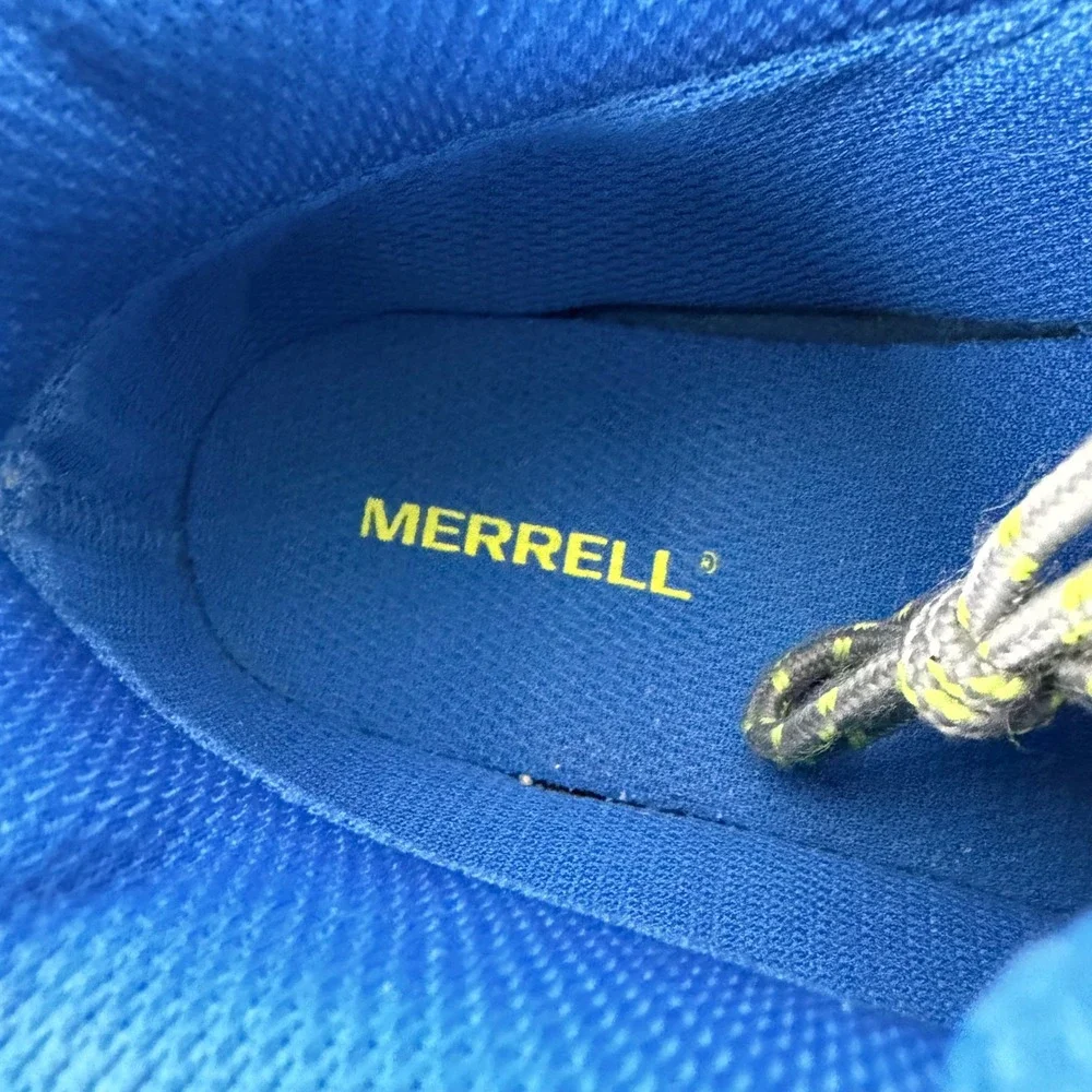 Merrell‎ Chameleon 7 Access Mid Waterproof Hiking Boots Grey Blue Kids 4.5M